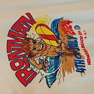 Hermosa Beach iron man contest festival T- shirt New No Tags Size Large 2024